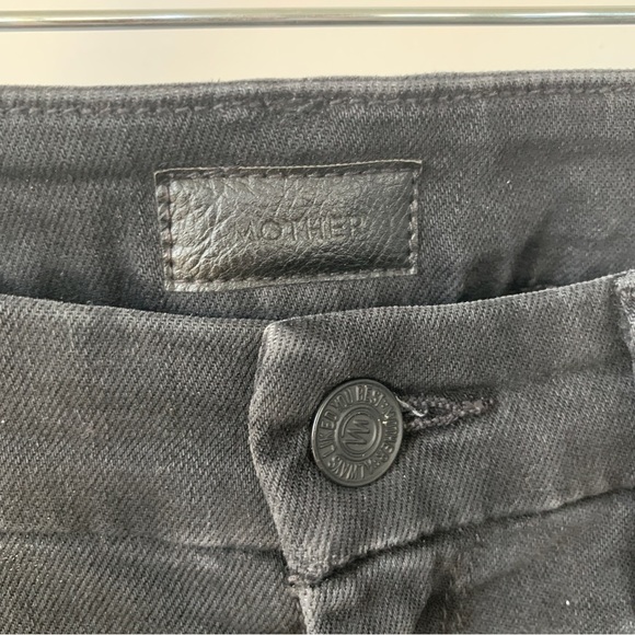 Mother Looker Zip Fray Light Black Jeans Size 27 - Picture 3 of 8
